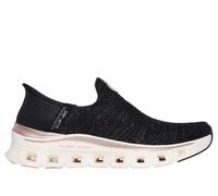 Skechers Donna Slip-ins: Glide-Step Pro - Night Gleam Slip-On Shoes in Nero/Rosa Oro, Taglia 36, Vegan, Lavabile in lavatrice