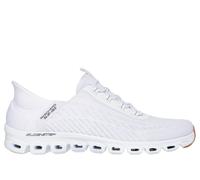 Skechers Donna Slip-ins: Glide-Step - Tranquility Sneaker in Bianco/Nero, Taglia 38, Vegan, Lavabile in lavatrice
