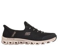Skechers Donna Slip-Ins: Glide-Step - Vibey Slip-On Shoes in Nero/Naturale, Taglia 38, Vegan, Lavabile in lavatrice