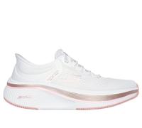 Skechers Donna Slip-ins: GO RUN Elevate 2.0 - Banyan Sneaker in Bianco/Rosa, Taglia 38, Lavabile in lavatrice