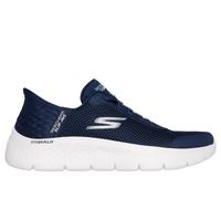 Skechers Donna Slip-ins: GO WALK Flex - Grand Entry Sneaker in Blu Navy Blue/Bianco, Taglia 37.5 Wide , Vegan