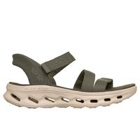Skechers Donna Slip-ins: GO WALK Glide-Step 2.0 Sandali - Ella in Oliva, Taglia 38, Vegan, Lavabile in lavatrice