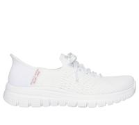 Skechers Donna Slip-ins: Graceful - First Blush Sneaker in Bianco, Taglia 36, Vegan, Lavabile in lavatrice