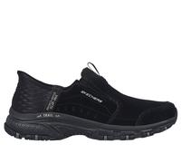 Skechers, Hillcrest Sunapee Donna, Bordo in Lycra Scamosciata Nera, 37 EU