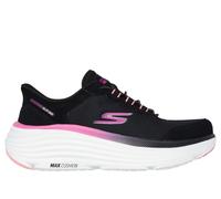 Skechers Max Cushioning Endeavour Cardova - Sneaker da Donna, Senza Lacci, Senza Mani, Nero/Rosa, 38.5 EU