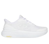 Skechers Donna Slip-ins: Max Cushioning Suspension - Chrone Sneaker in Bianco, Taglia 38.5, Vegan, Lavabile in lavatrice