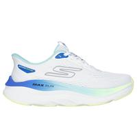 Skechers Donna Slip-ins: Max Run Sneaker in Bianco/Multicolore, Taglia 37.5, Lavabile in lavatrice