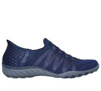 Skechers Donna Slip-ins Relaxed Fit: Breathe-Easy - Roll-With-Me Shoes in Blu Navy Blue, Taglia 38, Vegan