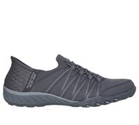 Skechers Donna Slip-ins Relaxed Fit: Breathe-Easy - Roll-With-Me Shoes in Carbone, Taglia 40, Vegan