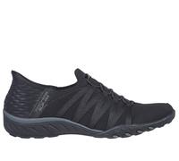Skechers Donna Slip-ins Relaxed Fit: Breathe-Easy - Roll-With-Me Shoes in Nero, Taglia 39.5, Vegan