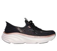 Skechers Donna Slip-ins Relaxed Fit: D'Lux Vapor - Evening Glow Sneaker in Nero/Rosa Oro, Taglia 38, Vegan, Lavabile in lavatrice