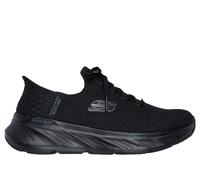 Skechers Donna Slip-ins Relaxed Fit: Edgeride - Impression Sneaker in Nero, Taglia 37, Vegan, Lavabile in lavatrice