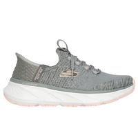 Skechers Donna Slip-ins Relaxed Fit: Edgeride Sneaker in Verde/Arancione, Taglia 39, Vegan, Lavabile in lavatrice