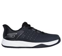 Skechers Donna Slip-ins Relaxed Fit: Viper Court Reload Sneaker in Nero/Bianco, Taglia 41, Vegan, Lavabile in lavatrice , Arch Fit