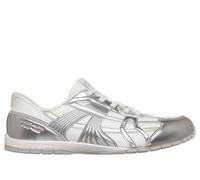 Skechers Donna Slip-ins: Retro Lite - Mesmerized Sneaker in Bianco/Argento, Taglia 37.5, Lavabile in lavatrice