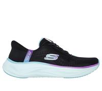 Skechers Donna Slip-ins: Skech Cloud - Perfectly Plush Sneaker in Nero, Taglia 35, Vegan, Lavabile in lavatrice
