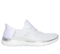 Skechers Donna Slip Ins Slipper Sneakers Scarpe Sportive Bianche 150123