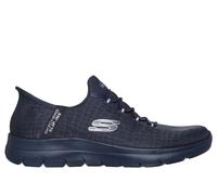 Skechers Donna Slip-ins: Summits - Classy Night Sneaker in Blu Navy Blue Scuro, Taglia 38, Vegan