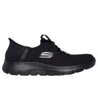 Skechers Donna Slip-ins: Summits - New Daily Sneaker in Nero, Taglia 36, Vegan, Lavabile in lavatrice
