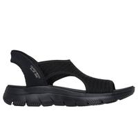 Skechers Donna Slip-ins: Summits - Sweetly Evolved Sandali in Nero, Taglia 35, Vegan, Lavabile in lavatrice