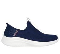 Skechers Donna Slip-ins: Ultra Flex 3.0 - Easy Win Sneaker in Blu Navy Blue, Taglia 39.5, Vegan, Lavabile in lavatrice