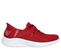 Skechers Donna Slip-ins: Ultra Flex 3.0 - Heart Me Shoes in Rosso, Taglia 38, Vegan