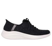 Skechers Donna Slip-ins: Ultra Flex 3.0 - Twilight Sparkle Sneaker in Nero/Rosa Oro, Taglia 35, Vegan