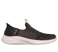 Skechers Donna Slip-ins: Ultra Flex 4.0 - Midnight Sparkle Sneaker in Nero/Rosa Oro, Taglia 37, Vegan, Lavabile in lavatrice