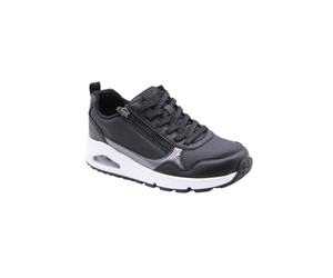 Skechers Donna Sneakers UNO - Metallic Sliders Scarpe Stringate 177873 BLK Nero