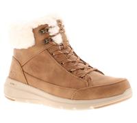 Skechers Donna Stivali Caviglia On The Go Glaciale Zip Castagna Taglia UK