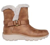 Skechers Donna Stivali Infilare Termiche Relaxed Fit Caviglia Slip On Memory Tan
