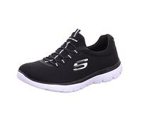 Skechers Donna Summits 12980 Scarpe da ginnastica, Black Mesh/ White Trim, 41 EU