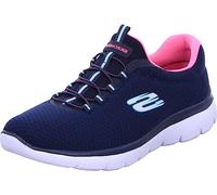 Skechers Donna Summits 12980 Scarpe da ginnastica, Navy Mesh / Hot Pink Trim, 38 EU