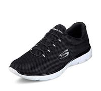 Skechers Summits Lite, Scarpe da Ginnastica Donna, Black Mesh White Trim, 37 EU