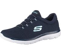 Skechers Donna Summits 12985 Scarpe da ginnastica, Navy Mesh/ White Trim, 41 EU