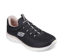Skechers Summits, Scarpe da Ginnastica Donna, Bordo in Rete Black Pink Chiaro, 37.5 EU