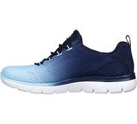 Skechers Donna Summits Bright Charmer Scarpe da ginnastica, Navy & Light Blue Mesh/Trim, 38 EU