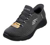 Skechers Donna Summits Classy Night Scarpe da Ginnastica, Dark Navy Mesh/Silver Trim, 39.5 EU