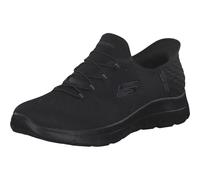 Skechers Summits - Sneaker da notte da donna, a mani libere, nero, 7 Wide