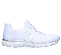 Skechers Donna Summits - Fast Attraction Sneaker in Bianco/Argento, Taglia 39.5, Vegan