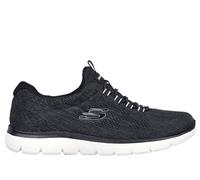 Skechers Donna Summits - Fun Flair Sneaker in Nero/Bianco, Taglia 37.5, Vegan