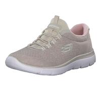 Skechers Scarpe sportive Donna Summits Fun Flare Taupe in mesh rifinitura rosa chiaro 36 EU