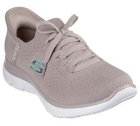 Skechers Donna Summits New Daily Scarpe da Ginnastica, Taupe Knit/Mint Trim, 38.5 EU
