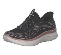 Skechers Donna Summits Plus Soft Luster Slip-In ALLENATRICE, Black Mesh/Rose Gold Trim, 35 EU