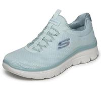 Skechers Donna Summits Plus Summer Haze Scarpe da Ginnastica, Green, 39.5 EU