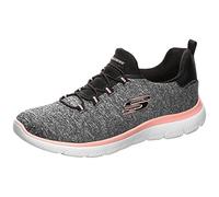 Skechers Donna Summits Quick Getaway Scarpe da ginnastica, Black Coral, 38 EU