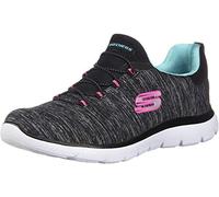 Skechers Summits-quick Getaway, Scarpe da ginnastica Donna, Black Light Blue Bklb, 38 EU