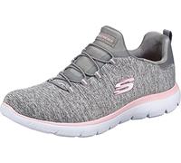 Skechers Donna Summits Quick Getaway Scarpe da Ginnastica, Grey Light Pink, 36 EU Larga