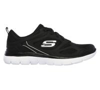 Skechers Donna Summits - Suited Sneaker in Nero/Bianco, Taglia 36
