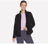 Skechers Donna The Hoodless felpa con cappuccio GO WALK Shine Giacca in Nero, Taglia Medio